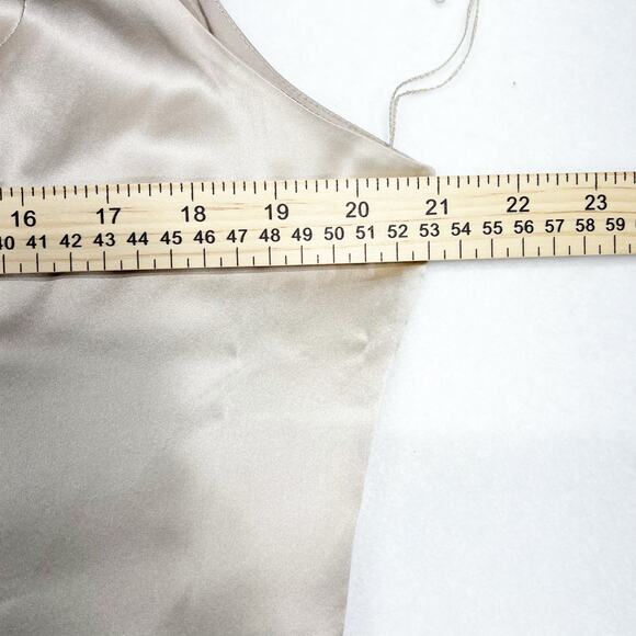Vtg Adrianna Papell Shell Tank Tunic 100% silk sleeveless Beige Women's Medium - Picture 13 of 16